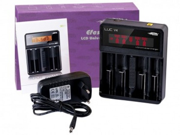 Efest LUC V4 Ladegerät für 3,6V -3,7V Li-Ionen Akkus Neueste Version 2.0