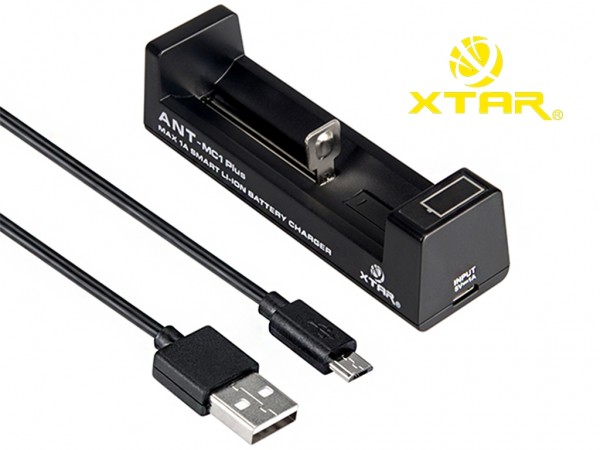 Xtar MC1 - Ladegerät für Li-Ion-Akkus 3,6V/3,7V inkl. USB-Kabel